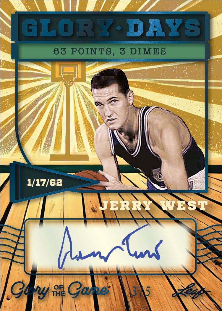 2025 Leaf Glory of the Game Basketball Hobby, 10 Box Case