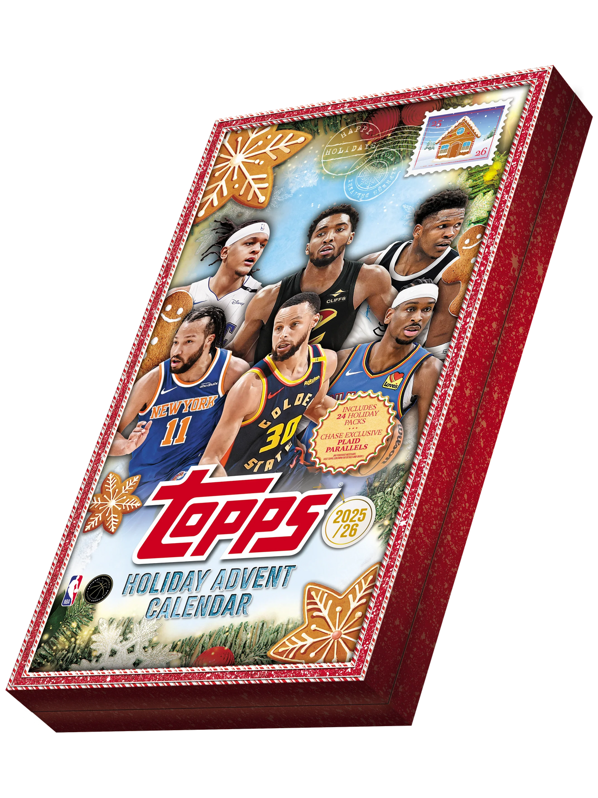 2025/26 Topps Holiday Basketball Countdown Calendar, Box