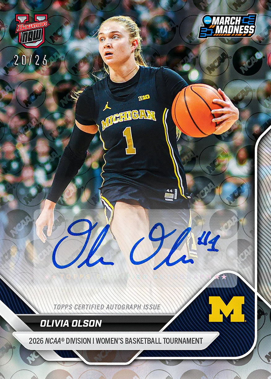 2025-26 Bowman University Now March Madness Basketball Hobby, Box