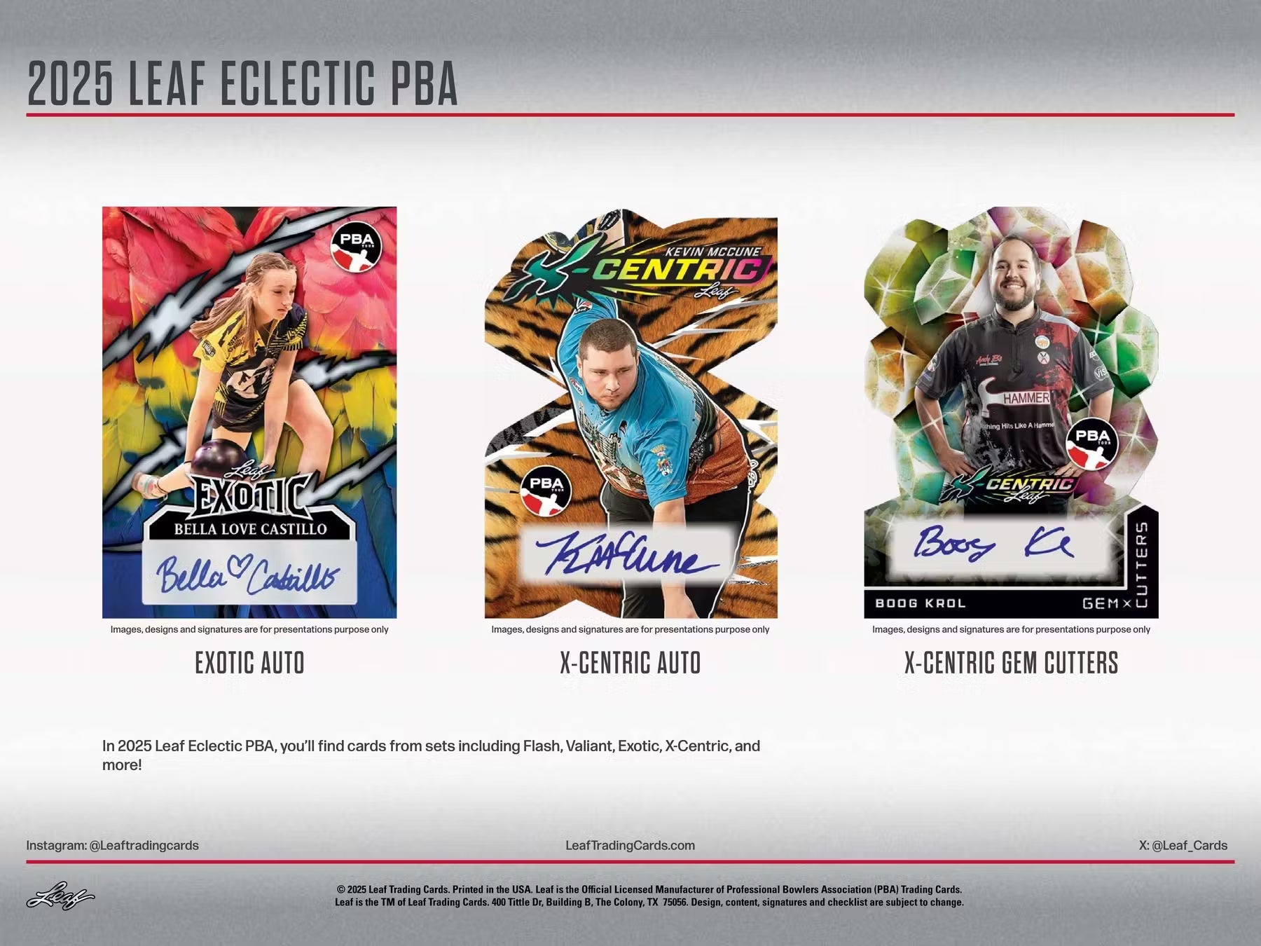 2025 Leaf Eclectic Professional Bowlers Association PBA Hobby, 12 Box Case