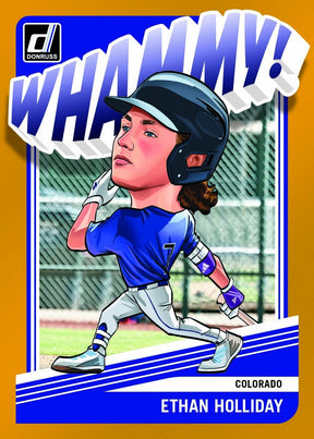 2026 Panini Donruss Baseball Blaster Hobby, Box (Red and Blue Laser Parallels)