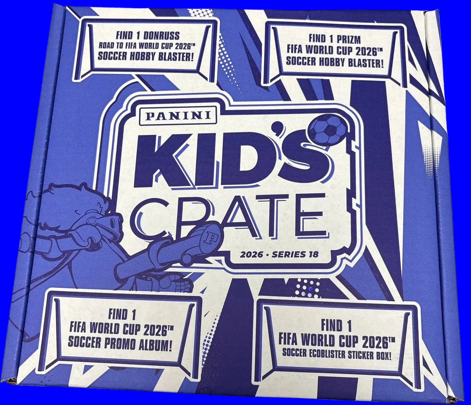 2026 Panini Kid's Crate Series 18 World Cup Edition Soccer Hobby, Box (Kids Only)