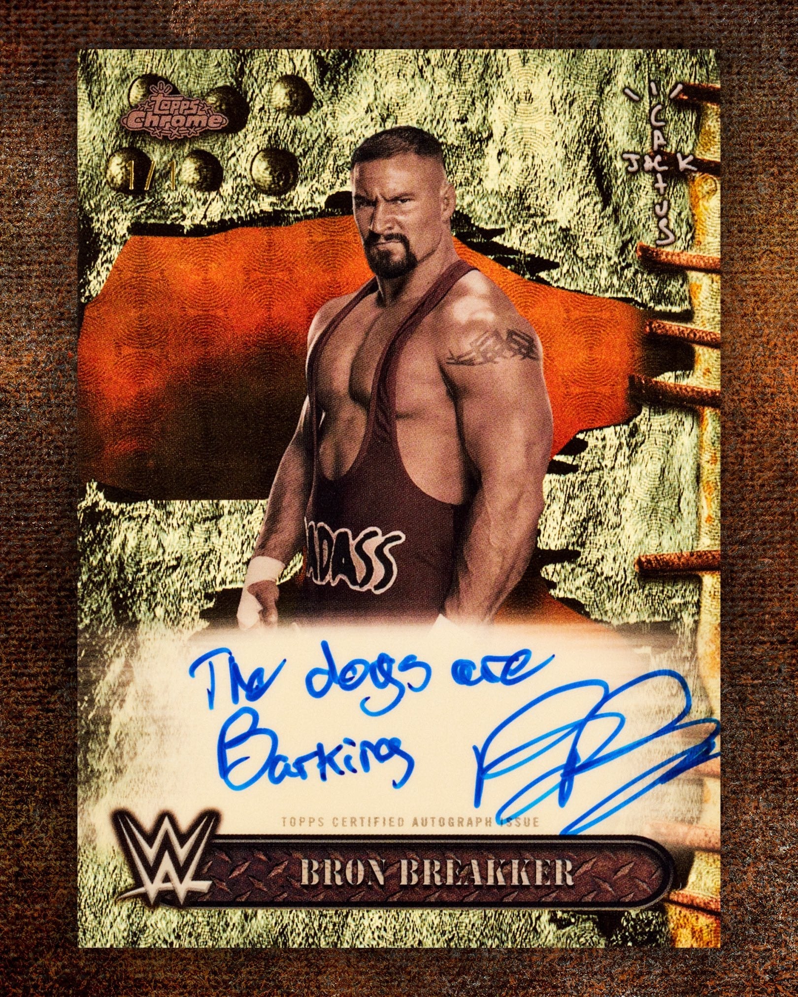 2025 Topps Chrome WWE x Cactus Jack Hobby, 12 Box Case