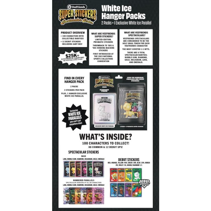 2026 VeeFriends Super Stickers Spectacular Series, 36 Hanger Pack Case