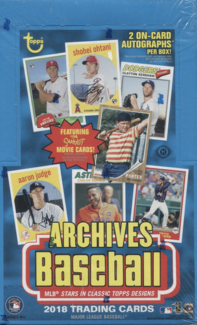 2018 Topps Archives Baseball Hobby, Box