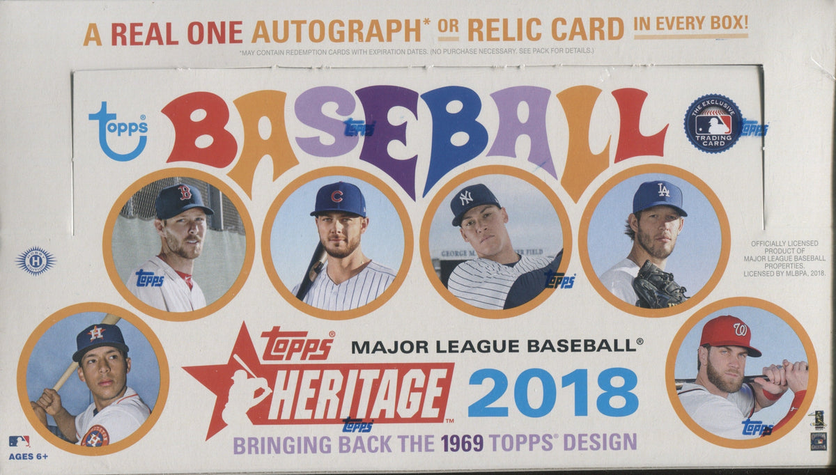 *LAST BOX* 2018 Topps Heritage Baseball Hobby, Box