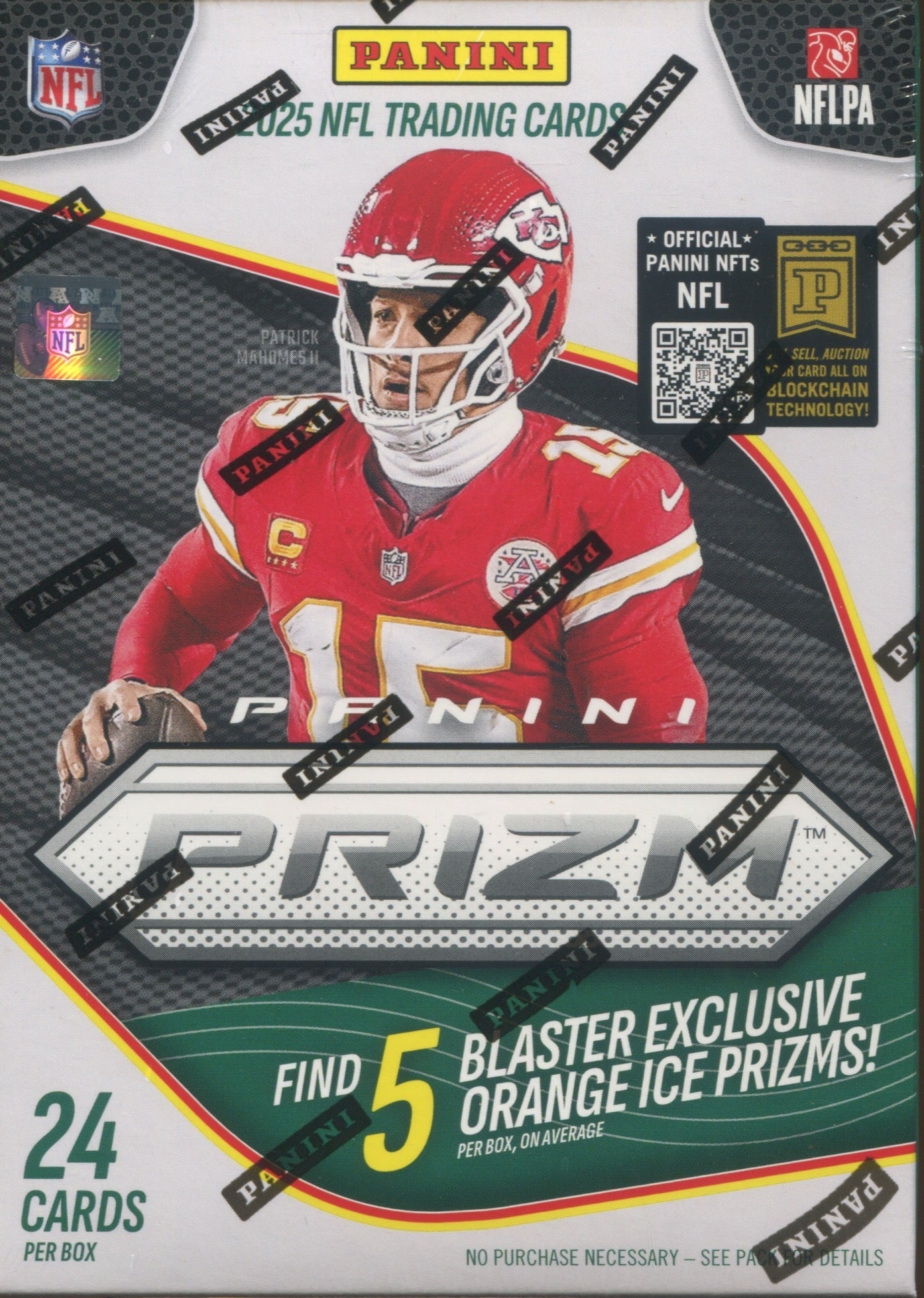 2025 Panini Prizm Football Hobby Blaster, Box (Orange Ice Prizm)