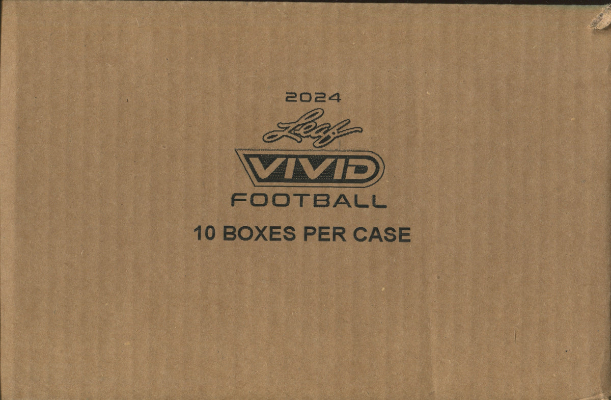 2024 Leaf Vivid Football Hobby, 10 Box Case