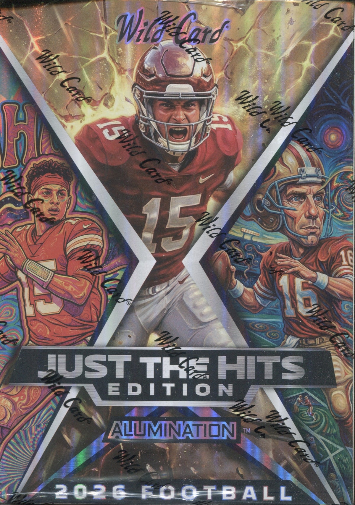 2026 Wild Card Alumination Just The Hits Football Hobby Jumbo, Box
