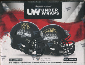 2026 Fanatics WWE Under Wraps Wrestlemania 42 Autographed Mini Helmet, Box