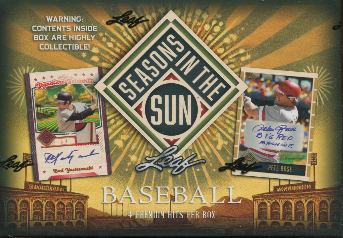 2025 Leaf Seasons In The Sun Baseball Hobby, 10 Box Case