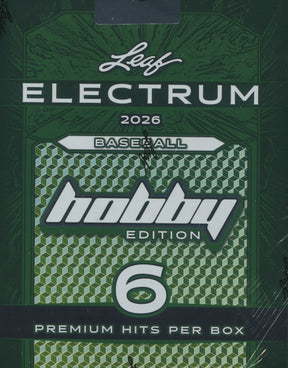 2026 Leaf Electrum Baseball Hobby, 10 Box Case
