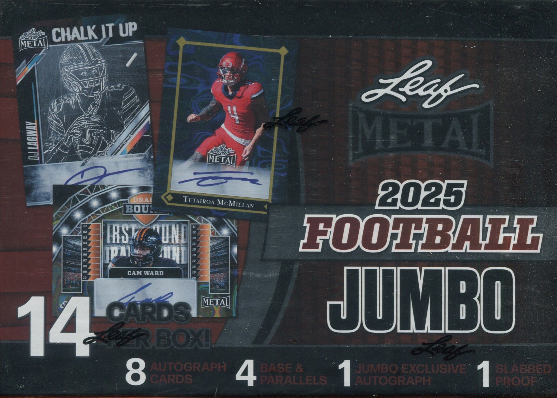 2025 Leaf Metal Football Jumbo, Box