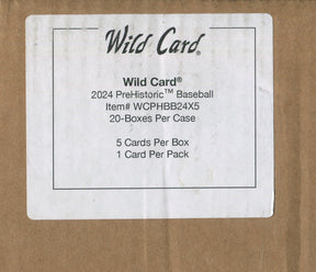 *LAST CASE* 2024 Wild Card Prehistoric Baseball Jumbo, 20 Box Case