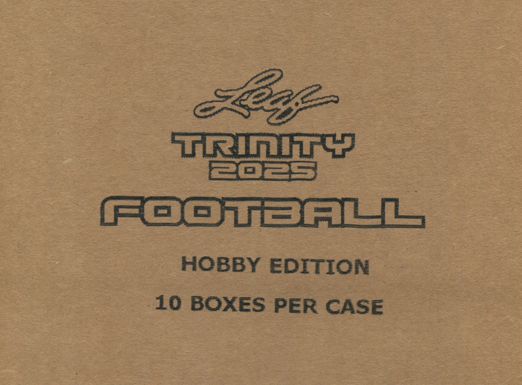 2025 Leaf Trinity Football Hobby, 10 Box Case