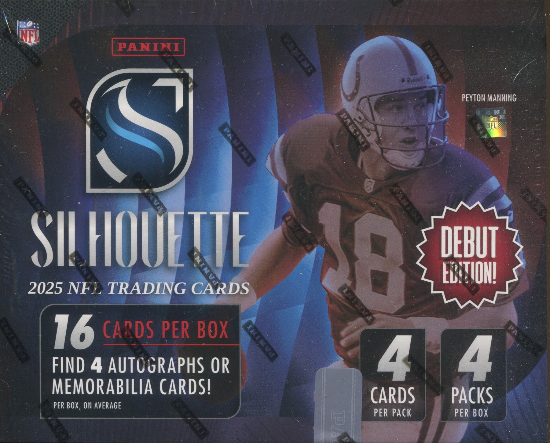 2025 Panini Silhouette Football Hobby, Box