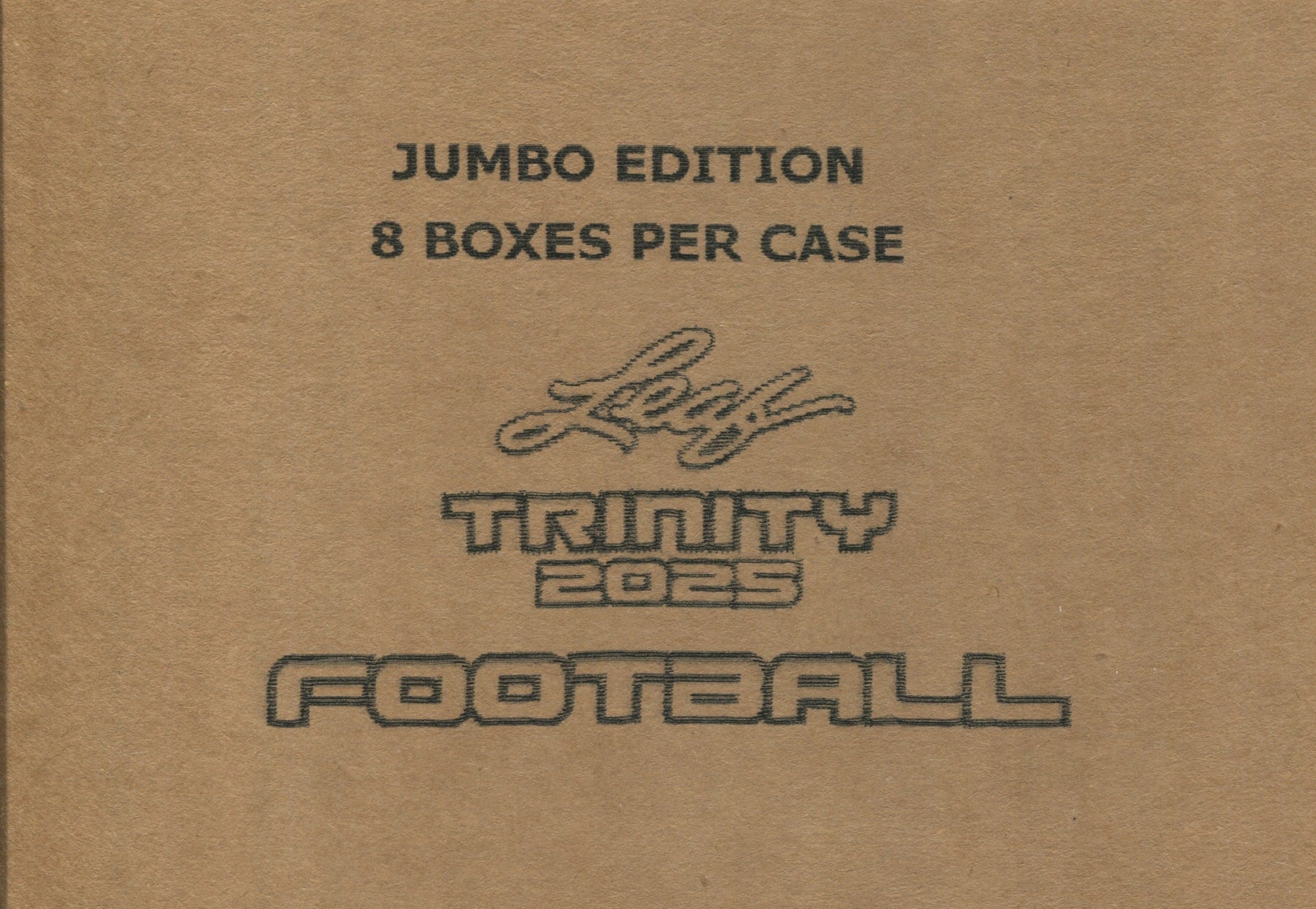 2025 Leaf Trinity Football Jumbo, 8 Box Case