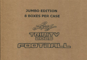 2025 Leaf Trinity Football Jumbo, 8 Box Case