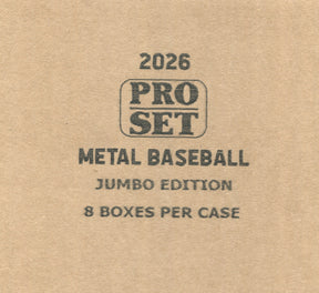 2026 Pro Set Metal Baseball Jumbo, 8 Box Case