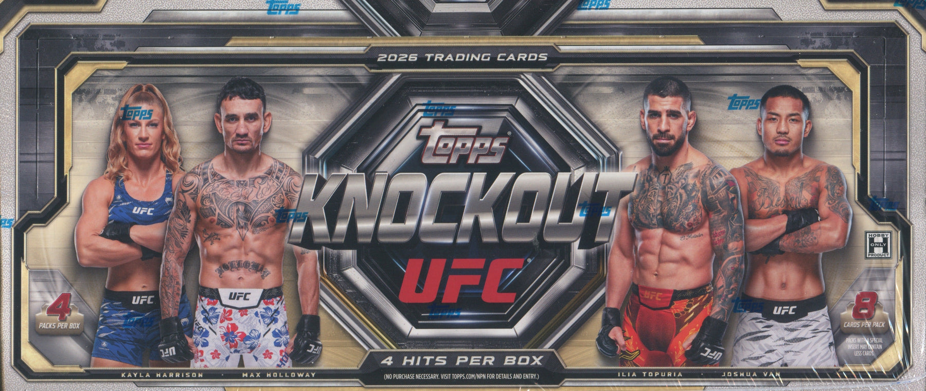 2026 Topps UFC Knockout Hobby, 8 Box Case