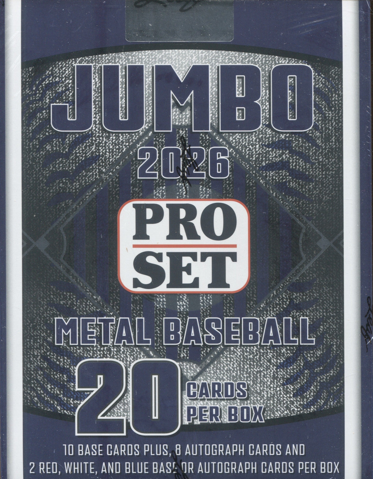2026 Pro Set Metal Baseball Jumbo, 8 Box Case