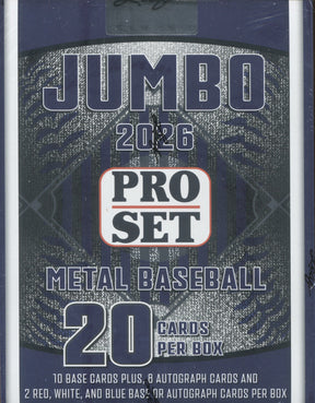 2026 Pro Set Metal Baseball Jumbo, 8 Box Case