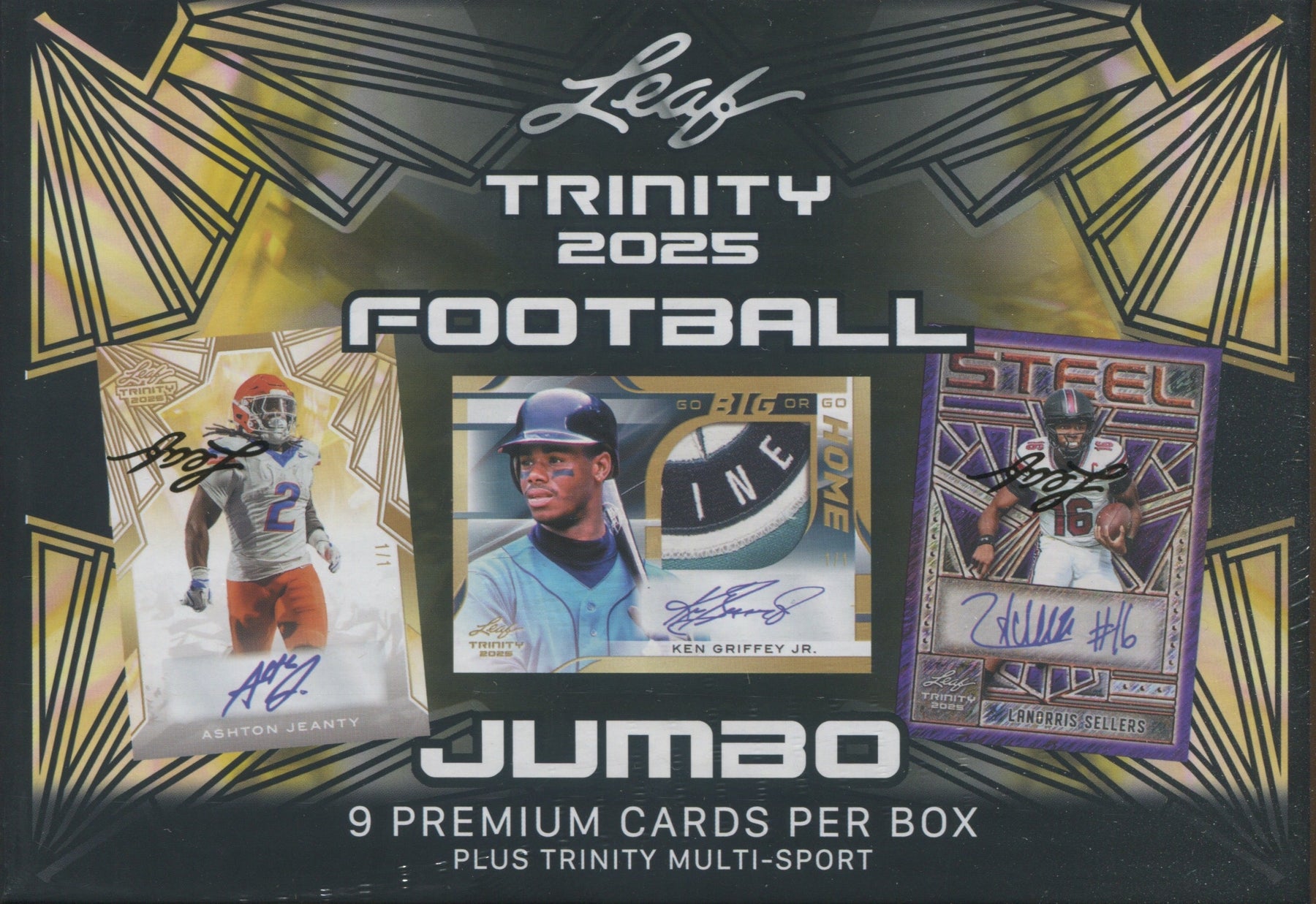 2025 Leaf Trinity Football Jumbo, 8 Box Case