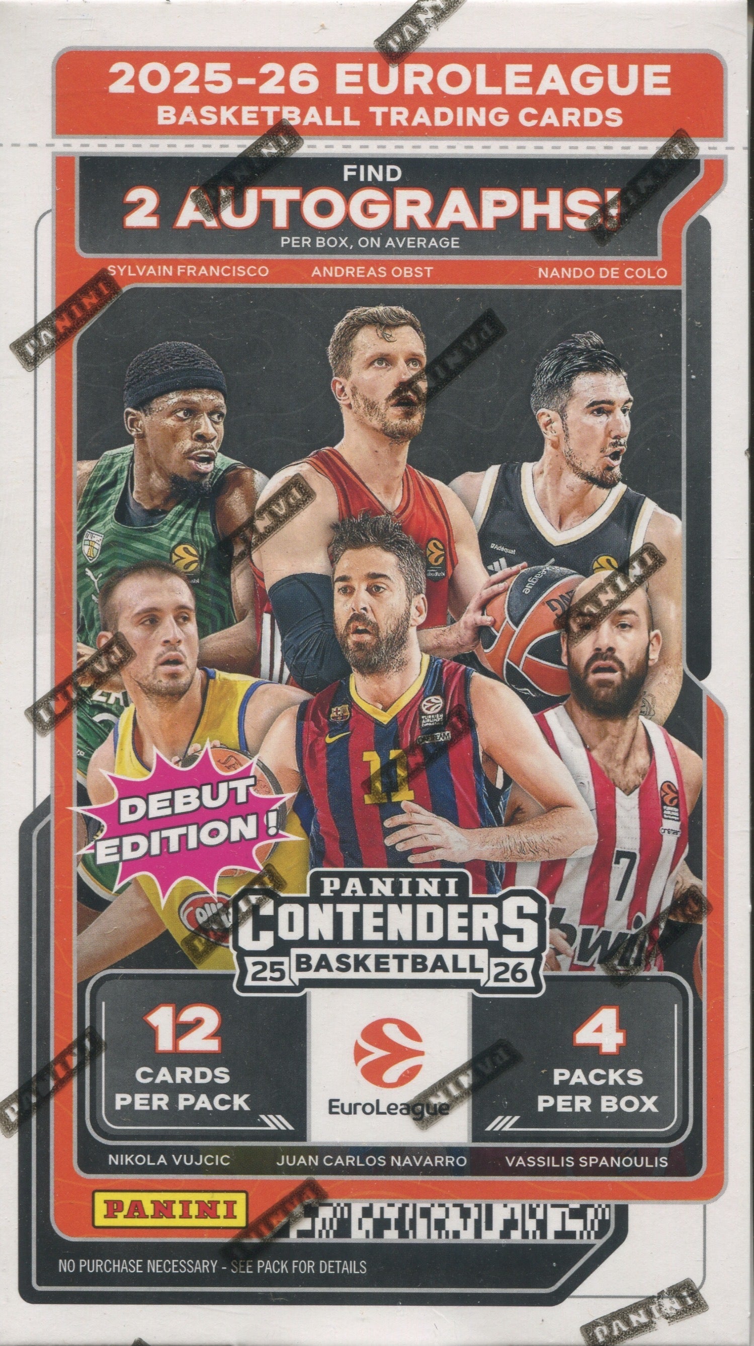 2025-26 Panini Contenders EuroLeague Basketball Hobby, Box