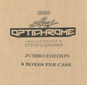 2026 Leaf Optichrome Football Jumbo, 8 Box Case