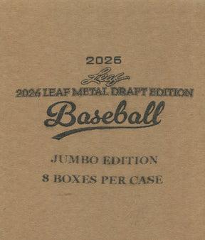 2026 Leaf Metal Draft Edition Baseball Jumbo, 8 Box Case