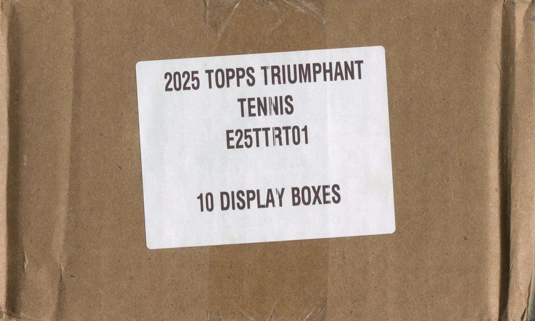 2025 Topps Triumphant Tennis Hobby, 10 Box Case