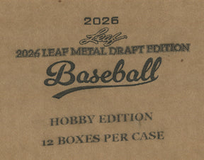 2026 Leaf Metal Draft Edition Baseball Hobby, 12 Box Case