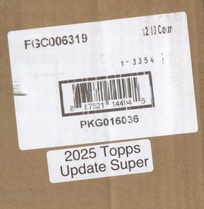2025 Topps Update Series Baseball Super, 12 Box Case