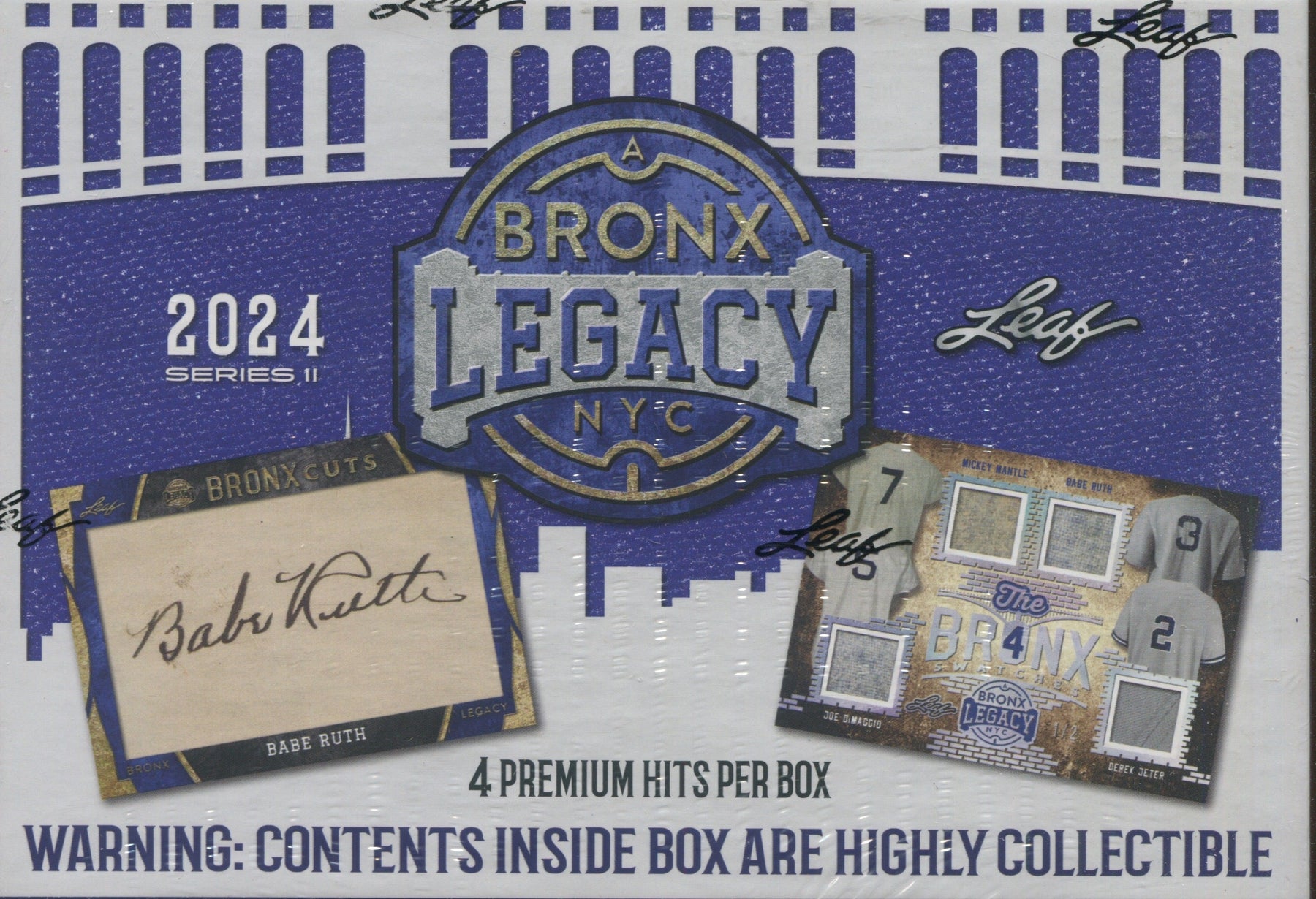 2024 Leaf A Bronx Legacy Baseball Series 2 Hobby, 10 Box Case