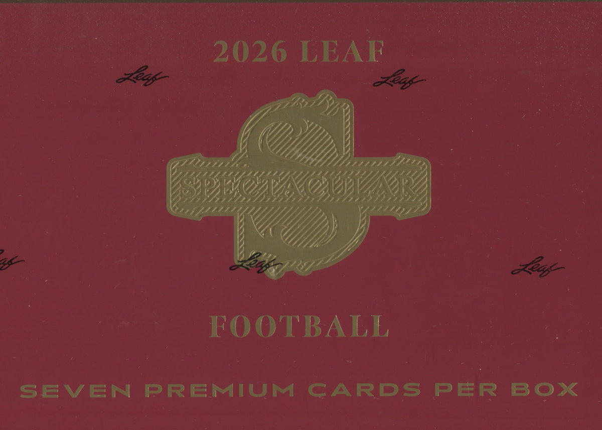 2026 Leaf Spectacular Football Hobby, 3 Box Case