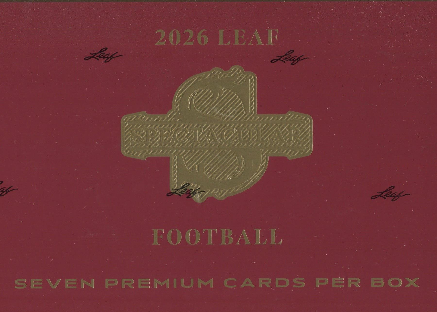 2026 Leaf Spectacular Football Hobby, 3 Box Case