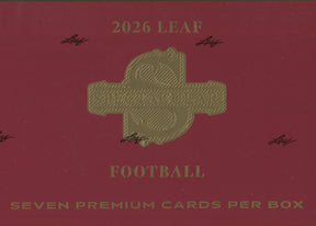 2026 Leaf Spectacular Football Hobby, 3 Box Case