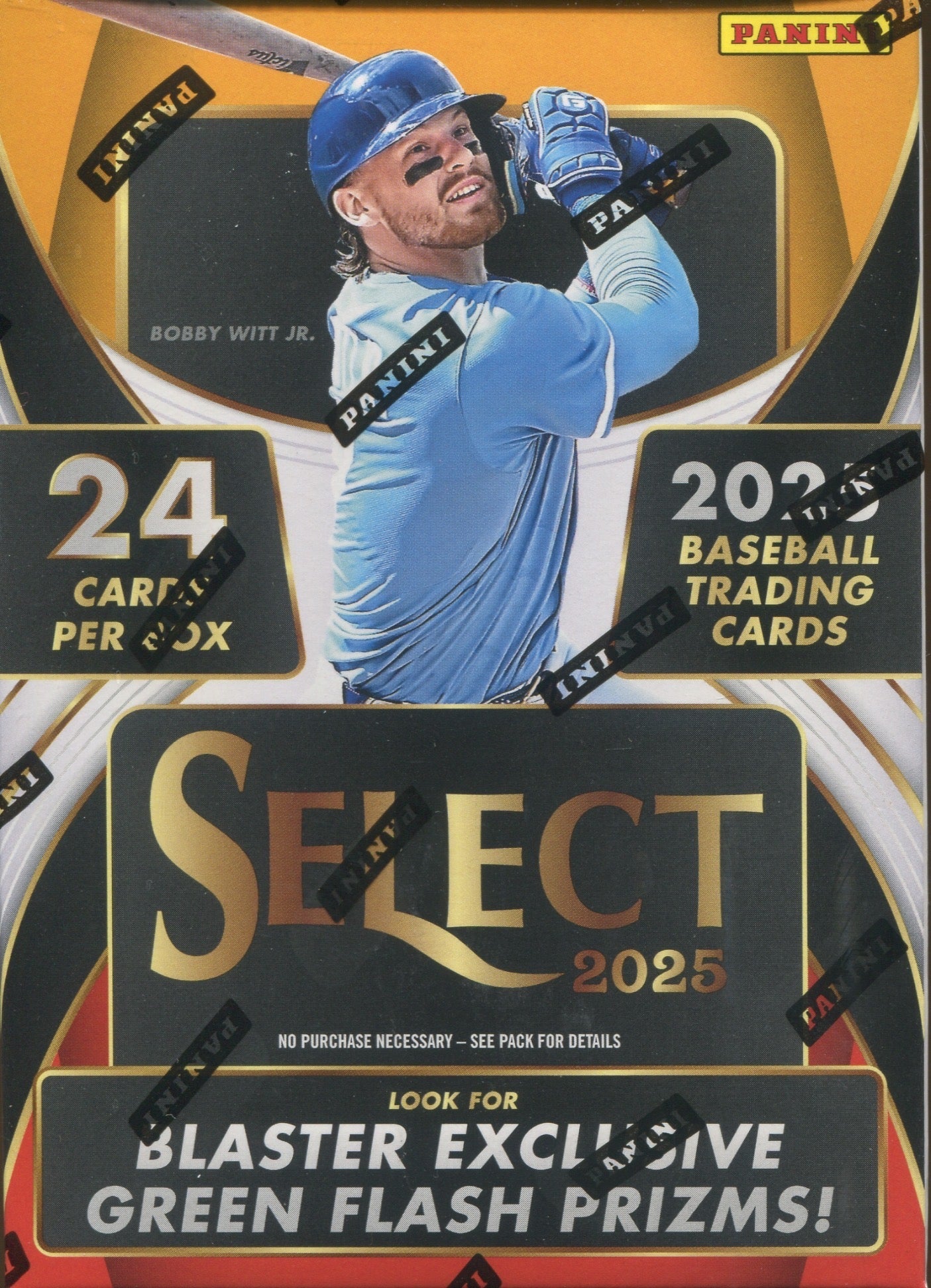 2025 Panini Select Baseball Hobby Blaster, 20 Box Case (Green Flash Prizms)