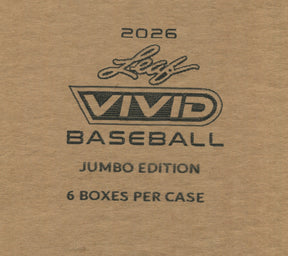 2026 Leaf Vivid Baseball Jumbo, 6 Box Case