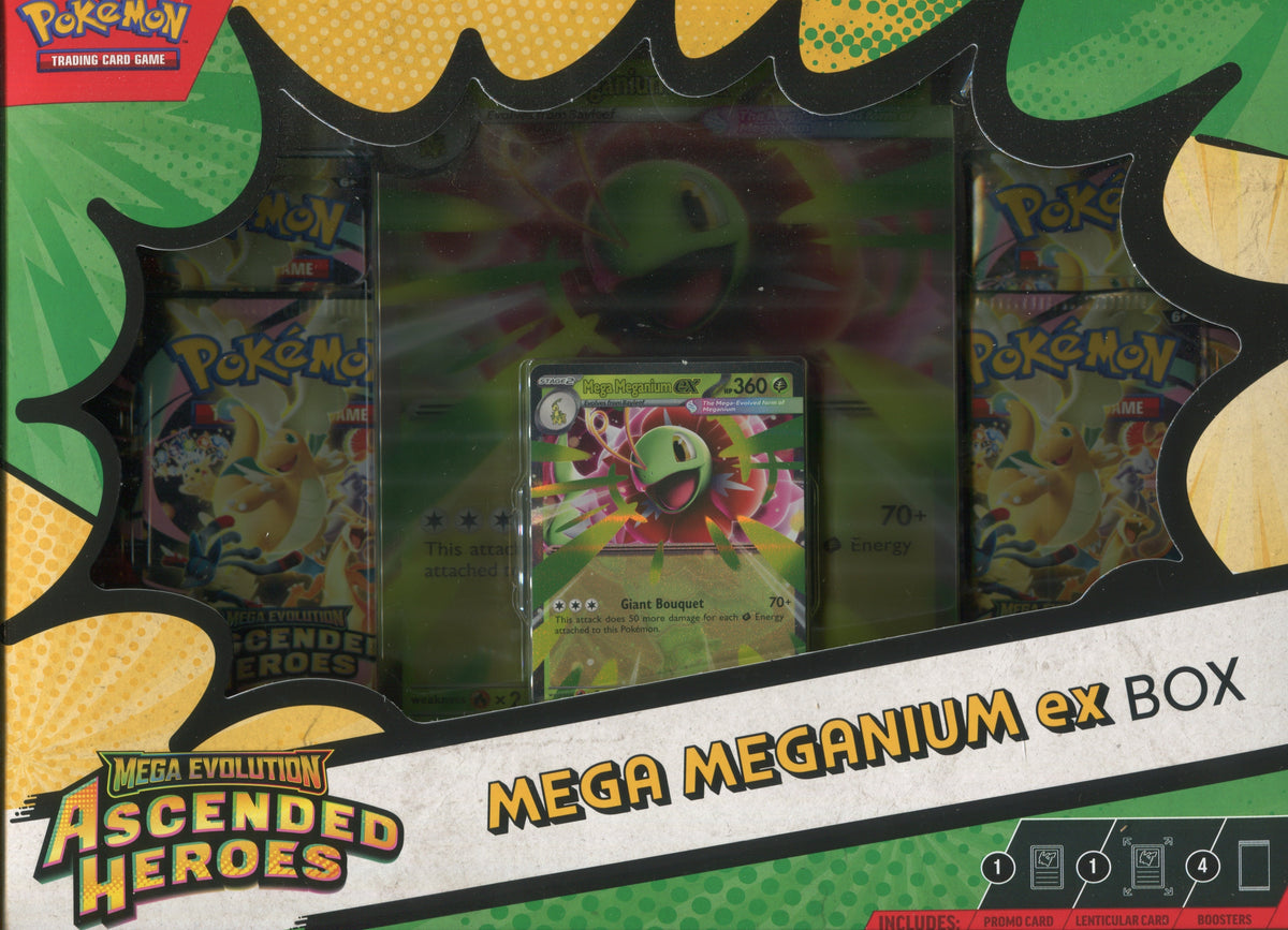 Pokemon Mega Evolution Ascended Heroes EX, Box (Random) Meganium/Feraligatr/Emboar