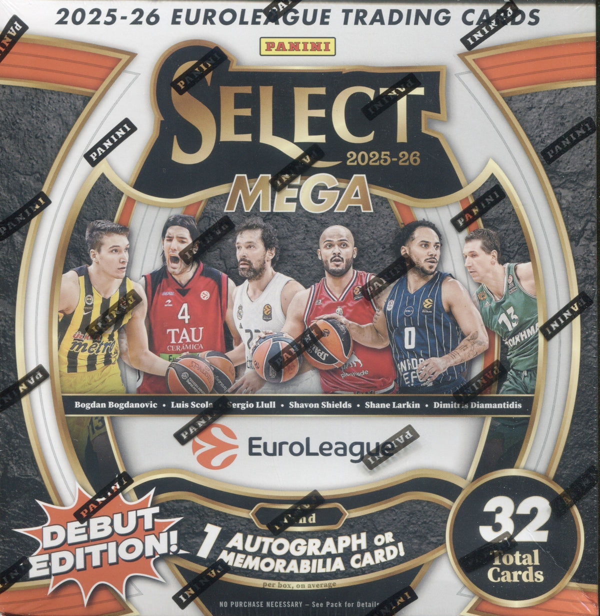 2025-26 Panini Select EuroLeague Basketball Hobby Mega, Box