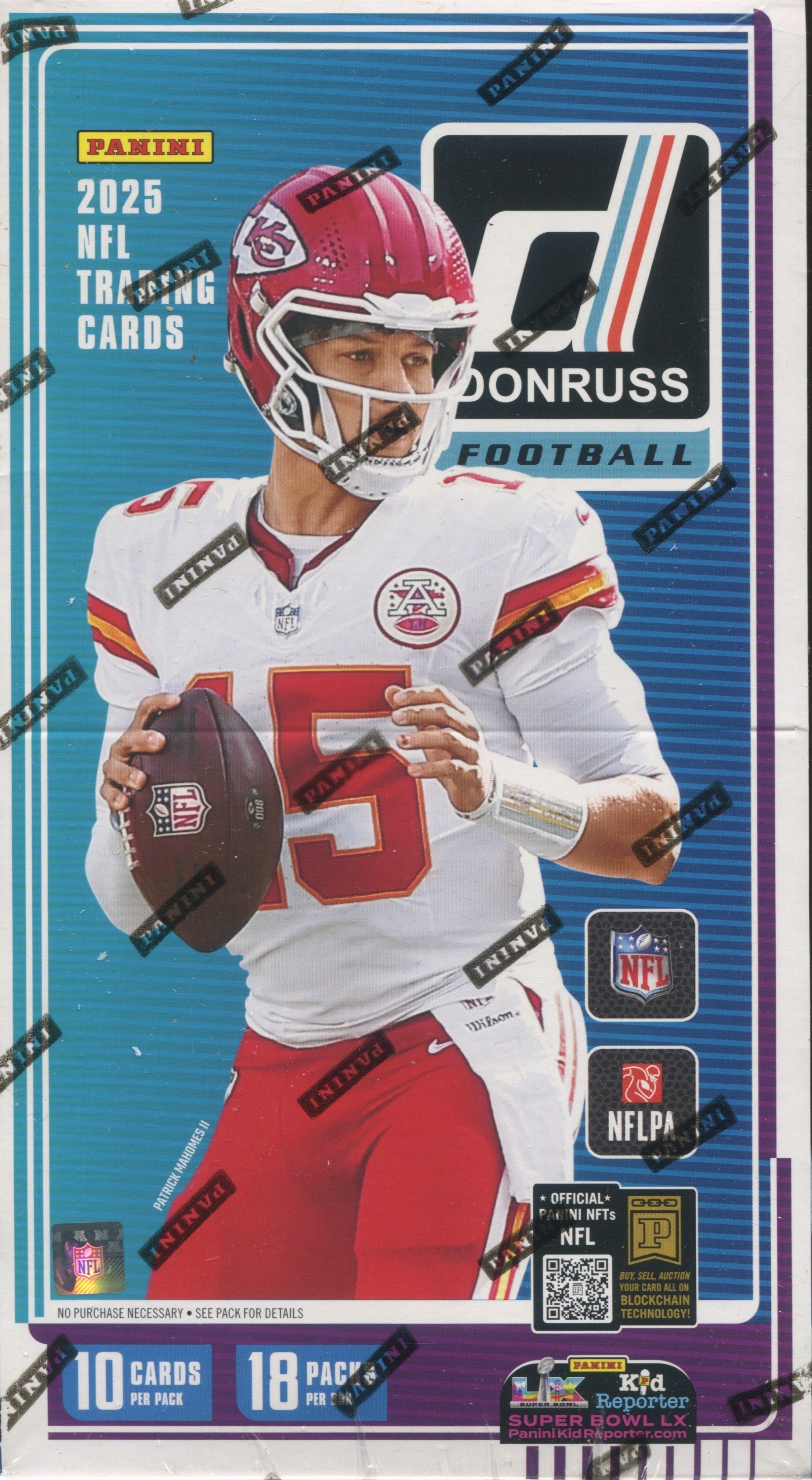 2025 Panini Donruss Football Hobby, 18 Box Case