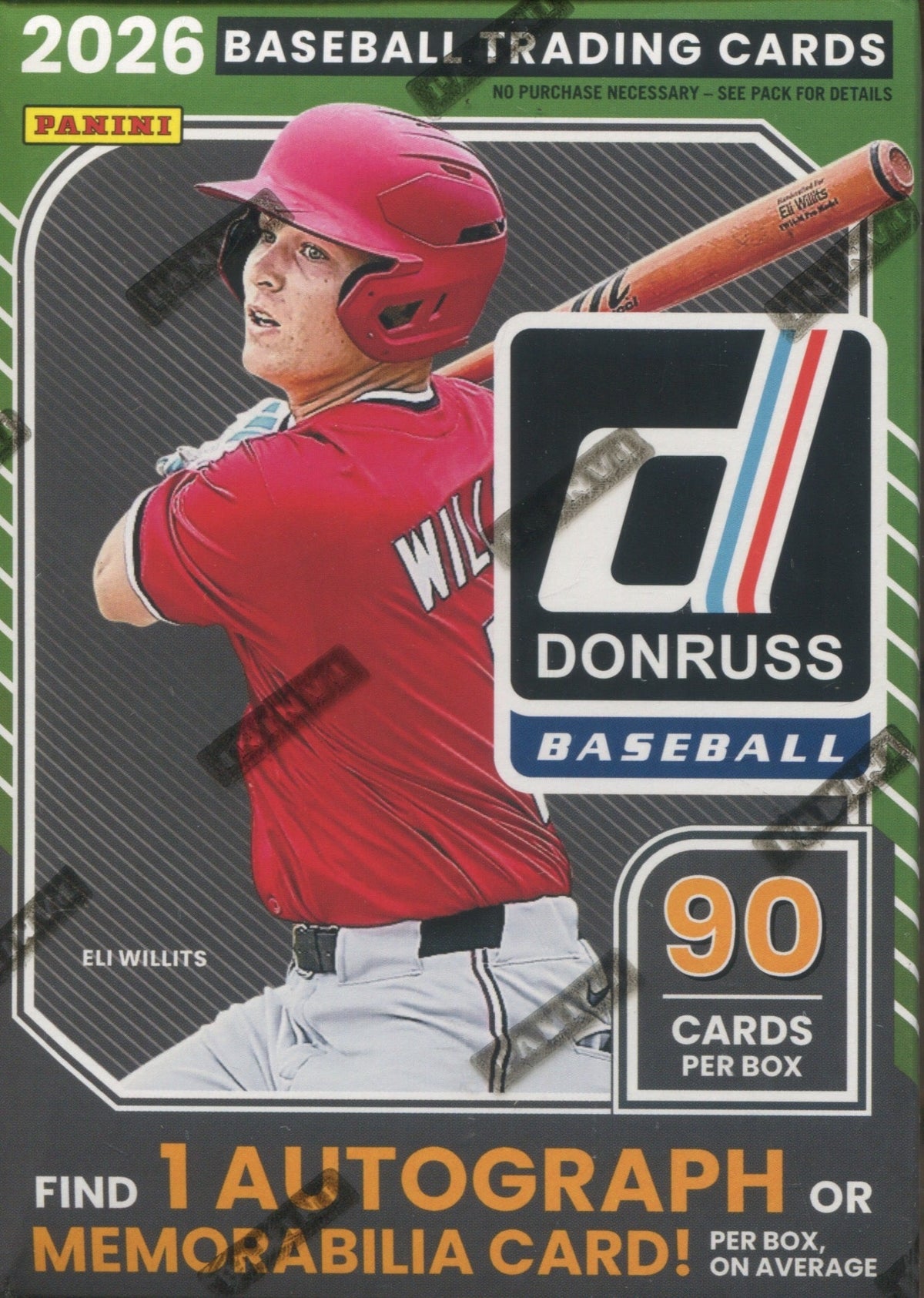 2026 Panini Donruss Baseball Blaster Hobby, Box (Red and Blue Laser Parallels)