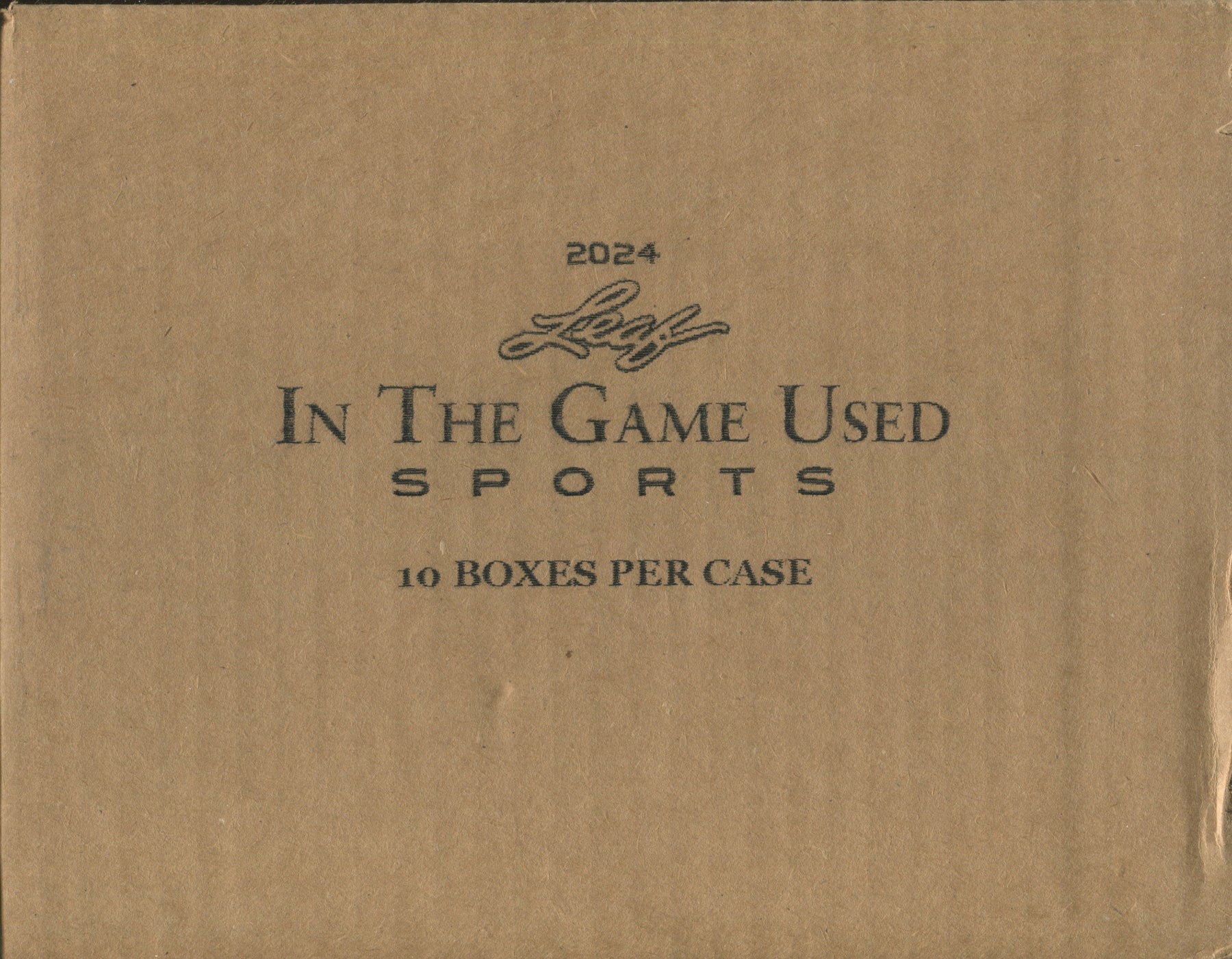 2024 Leaf In The Game Used Multi-Sport Hobby, 10 Box Case