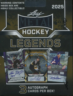 2025 Leaf Metal Legends Hockey Hobby, Box