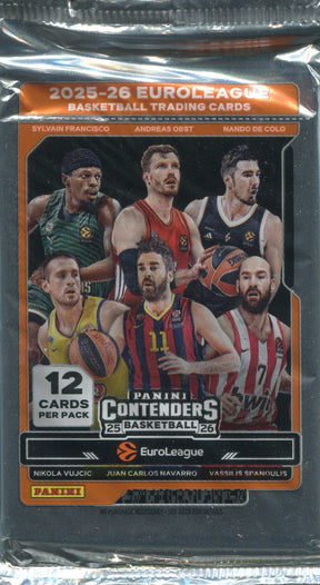 2025/26 Panini Contenders EuroLeague Basketball Hobby, Pack
