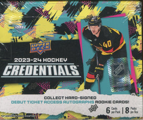 * Last Box * 2023-24 Upper Deck Credentials Hobby Hockey, Box