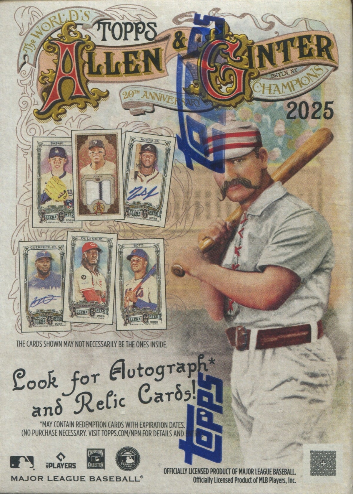 2025 Topps Allen & Ginter Baseball Blaster, 40 Box Case
