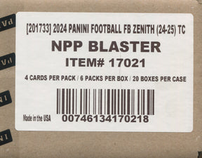 2024 Panini Zenith Football Blaster, 20 Box Case