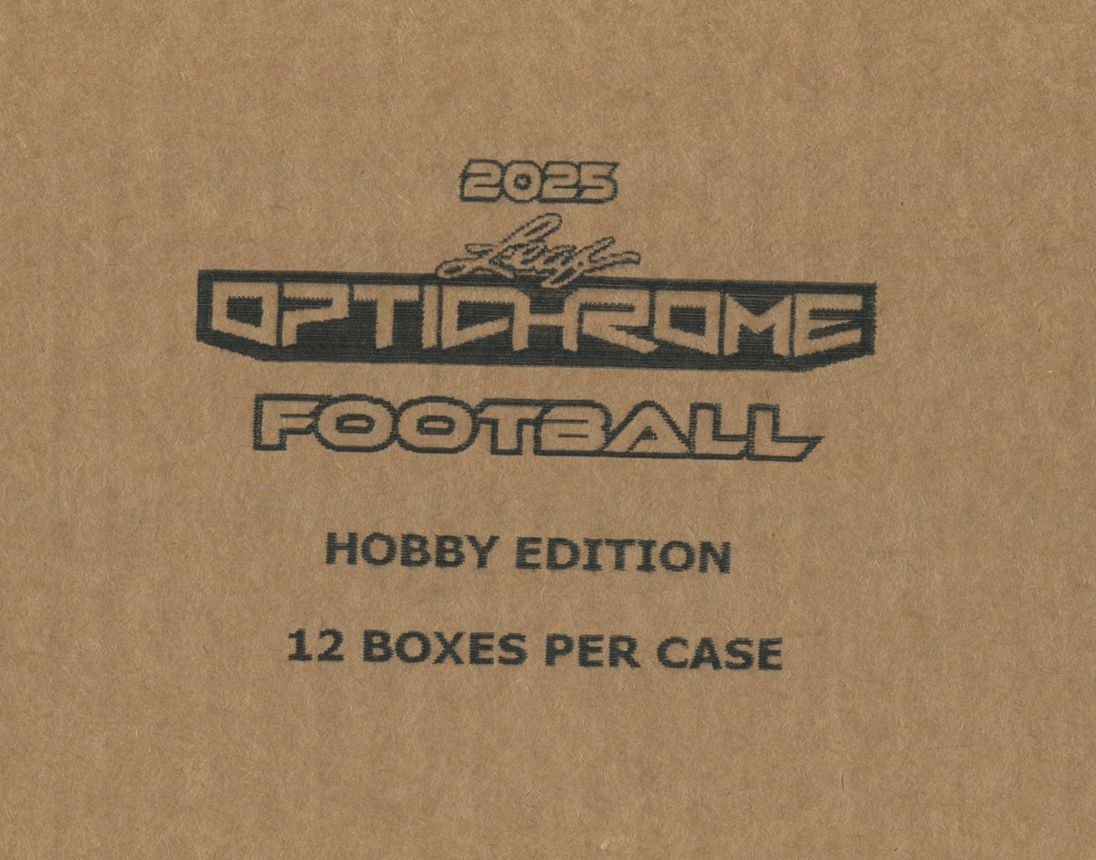 2025 Leaf Optichrome Football Hobby, 12 Box Case